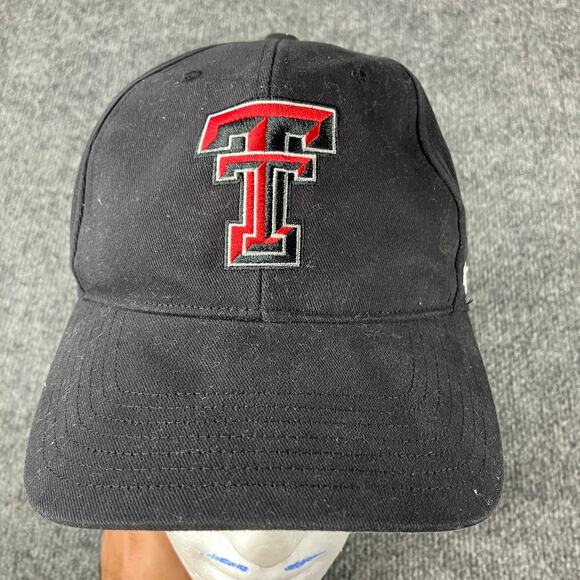 Texas Tech Red Raiders Hat Black One Size Adjustable NCAA College Cap - Picture 1 of 10
